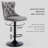 360°Swivel Bar Stools with Black Base-1046688766