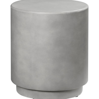 Lightweight Concrete Table In Grey, For Indoor And Outdoor Applications With Construction, Outdoor, Gray