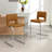 Daco 26" Modern Upholstered Counter Stool with Metal Sled Frame-411863000-411863001