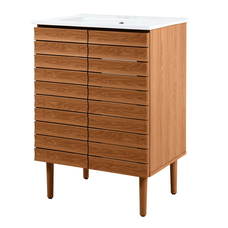 Ensemble de meuble-lavabo simple 24 po Aubert, Brun