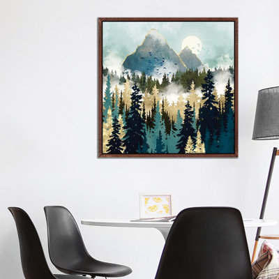 Misty Pines - Print on Canvas