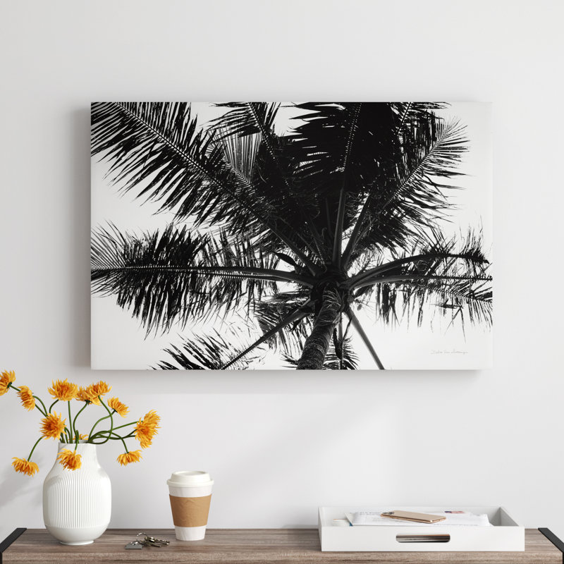 «Palm Tree Look Up III» par Debra Van Swearingen - reproduction de photo sur toile, H 24 po x l 36 po x P 1,25 po