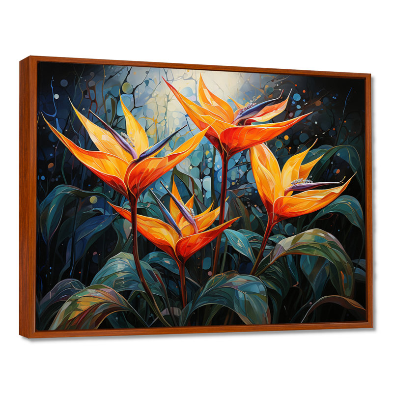 Birds Of Paradise Paradise IV - Birds Of Paradise, reproduction d'art sur toile encadrée, H 12 po x l 20 po x P 1 po