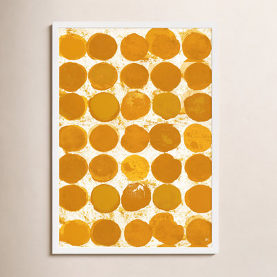 Satori Dots Pattern Curry Print