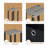 5-Tier Open Shelf Bookcase, Compact Storage Bookshelf with Bin-1211882162