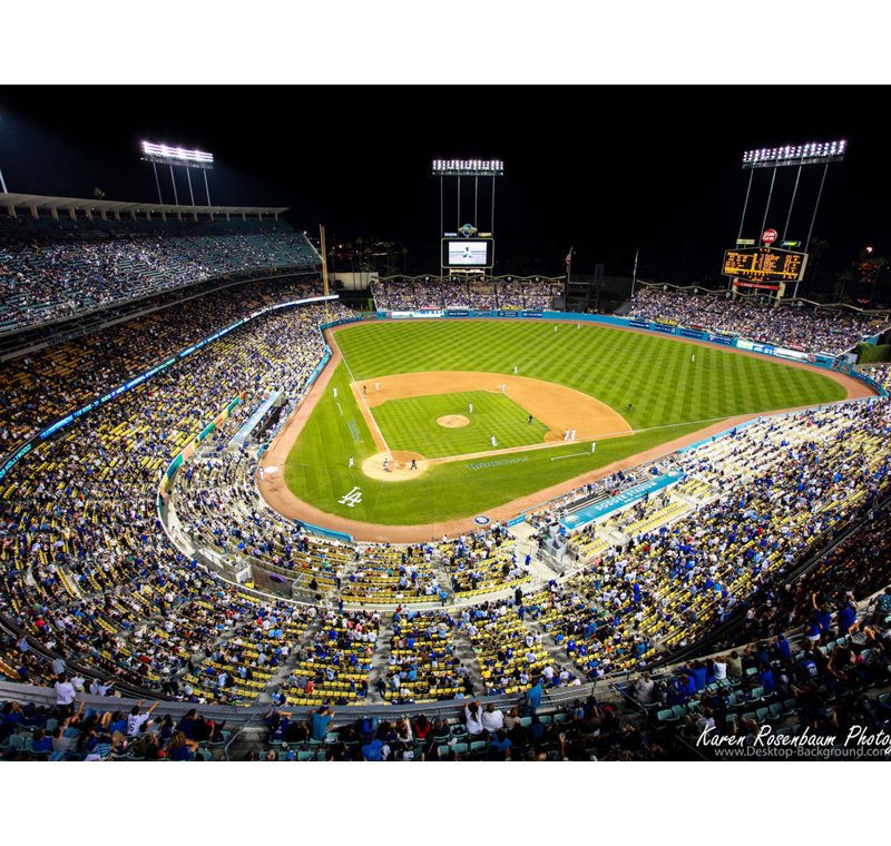 Dodger Stadium, 28" H x 37" W