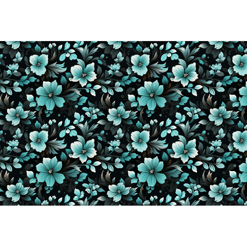 Rideaux à motif floral - 6106, L 40 po x L 82 po