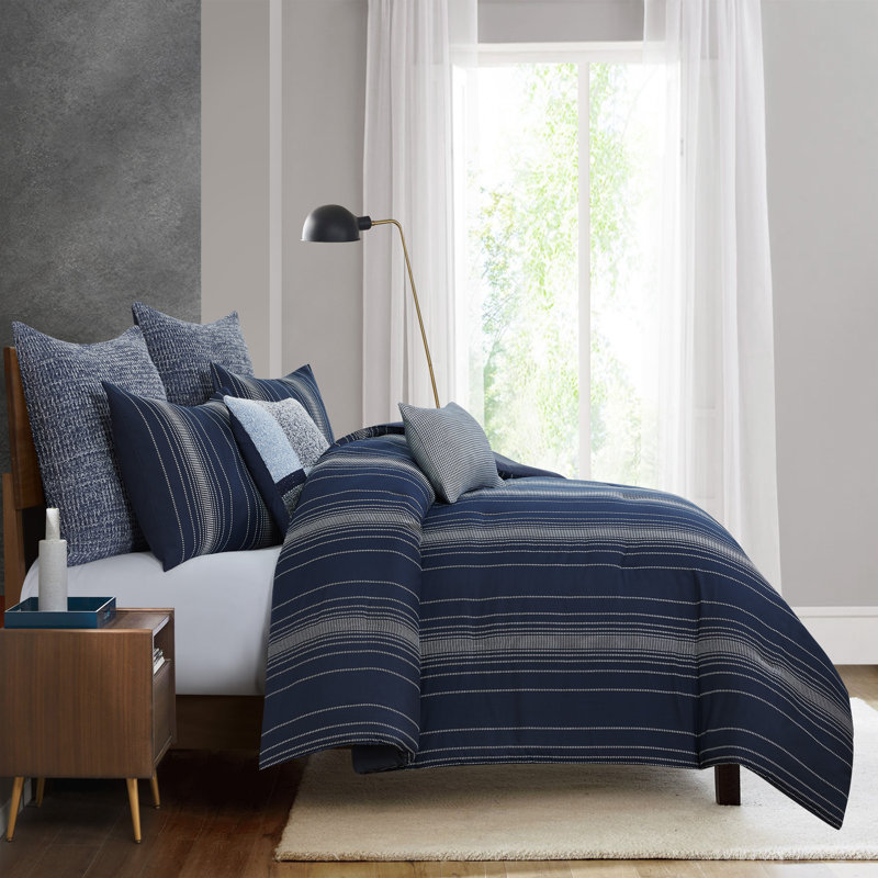 Ansonia 3pc Queen Comforter Set, Queen Comforter + 2 Standard Shams