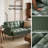 Reiana 76.8'' Faux Leather Convertible Sofa-1798618964