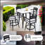Chaises de bar modernes pivotantes 2 pièces pour l'extérieur - structure en aluminium, pivotant à 360 °, conception ergonomique, coussin Sunbrella, résistant aux intempéries et durable