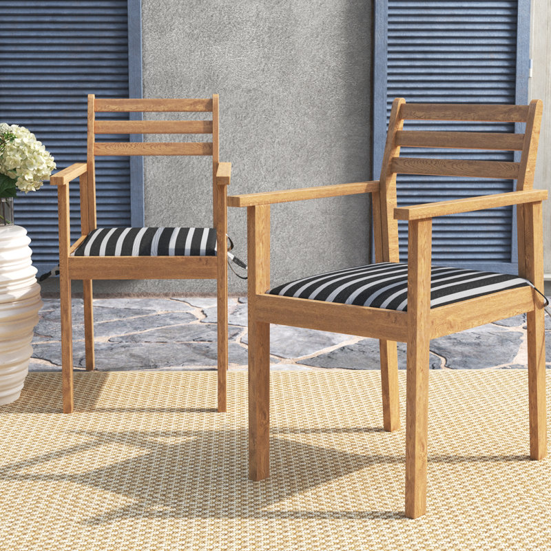 Outdoor 2'' Dining Chair Chair Pad, 2" H x 16" W x 19" D