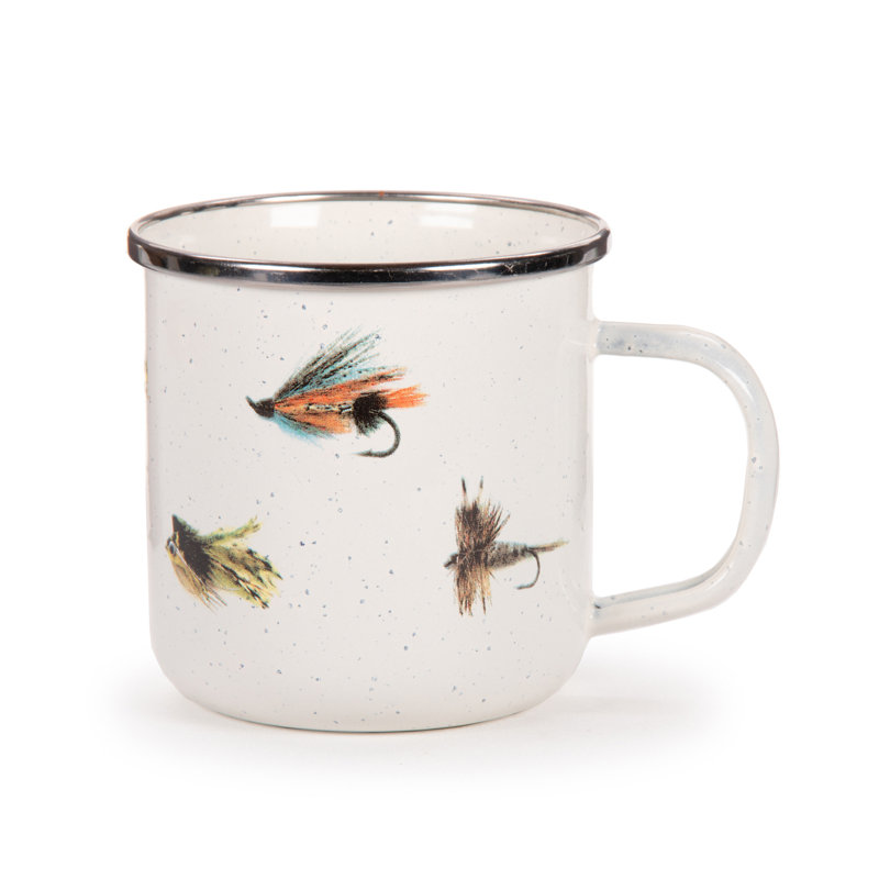 Set of 4 Fishing Fly Grande Mugs, 12