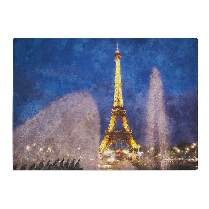 Eiffel Tower Vol.6 Painting Chopping Board, 28.5cm W x 39cm L