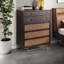 Commode décorative moderne en rotin