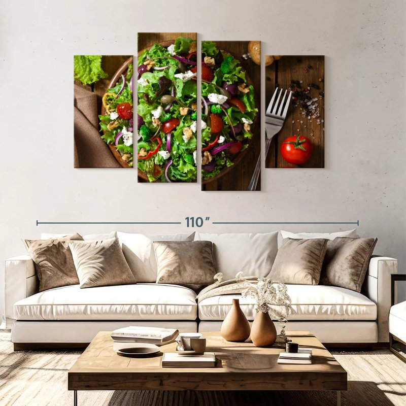 Laitue Yarlin et salade de radicchio, H 54 po x l 84 po