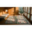 Antique American Hooked Rug Wool Ivory