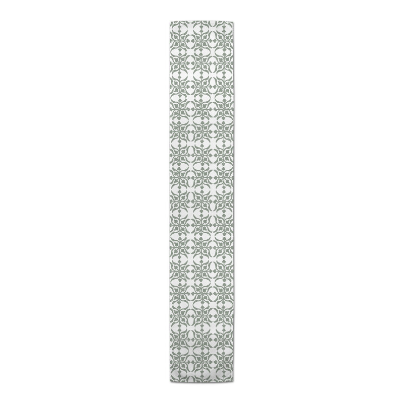 Chemin de table Pettey, 72 po x 16 po, Vert
