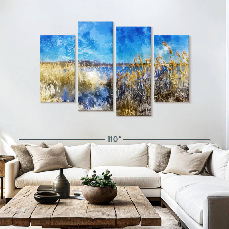 Alvord Phragmites Landscape I, 54" H x 84" W