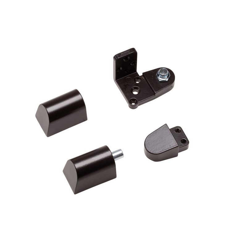 US Aluminum Style 3/4 in. Duronodic Left Hand Offset Door Pivot Hinge Set for Adams Rite Type Storefront Door, Duronodic
