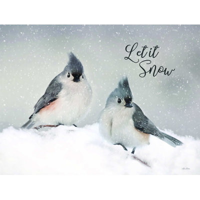 Paire de mésanges Gailen Let It Snow - imprimé