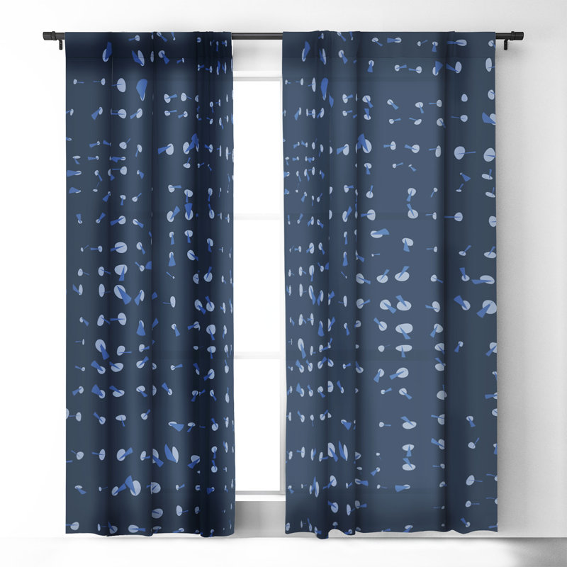 Rideau occultant en polyester Yesli, L 50 po x L 63 po