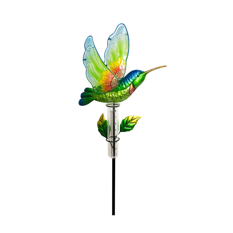 Piquet de jardin en métal et verre Kirynn
