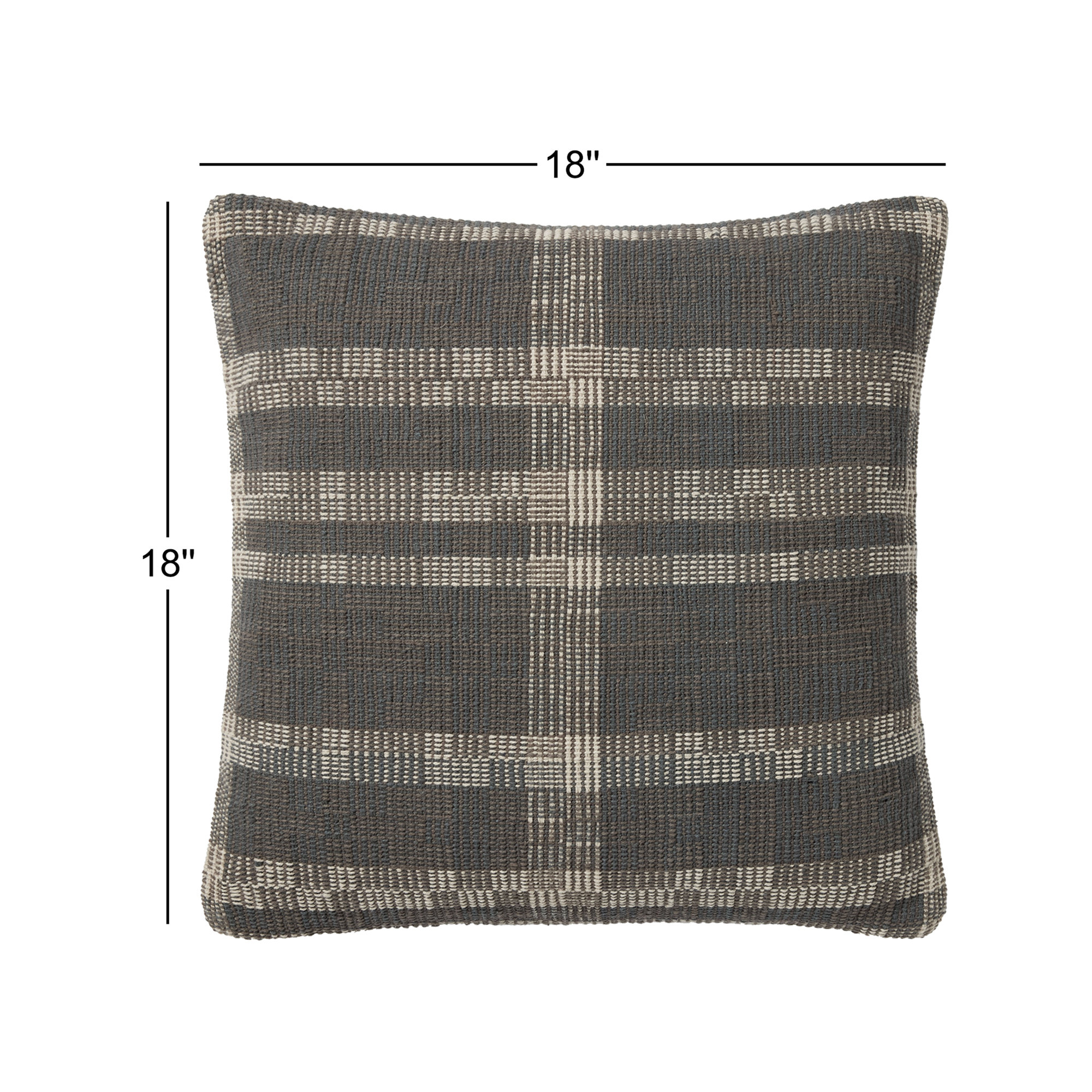 Amber Lewis x Loloi Cove Smoke / Natural Pillow, Polyester/Polyfill