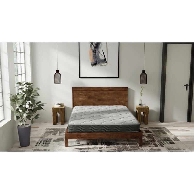Medium firm mattress with pocketed coils, Twin, 8