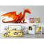 Adhésif décoratif orange, décoration pour chambre d'enfant, art mural, fantaisie, vinyle-560410049