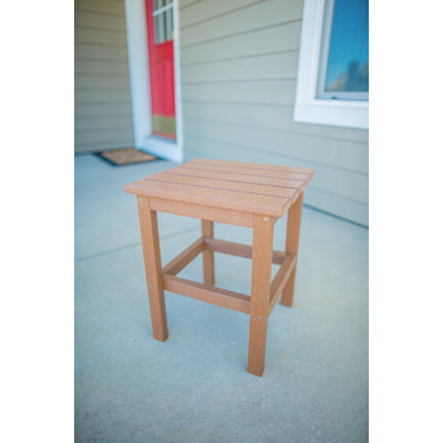 Leighton 15'' Plastic / Acrylic Outdoor Side Table