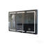 Armoire de salle de bain 53 pouces noir mat avec miroir, avec éclairage à DEL, armoire de salle de bain