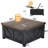 Farmhouse Coffee Table With Charging Station&Usb Ports, Lift Tabletop Central Table W/Large Hidden Space-688477389