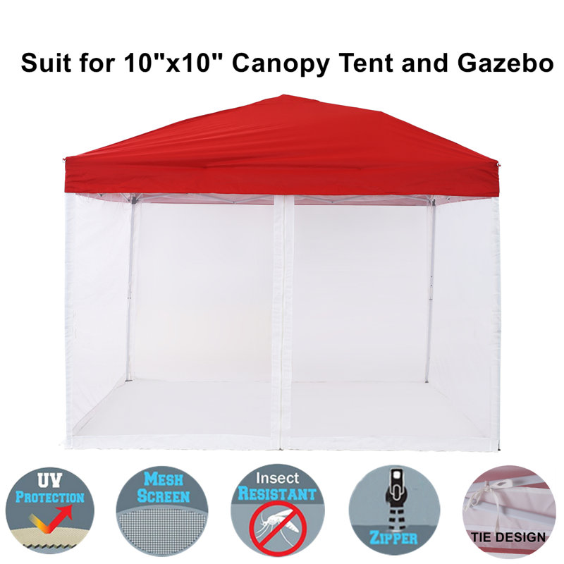 Tente de moustiquaire pour écran de patio extérieur, Blanc