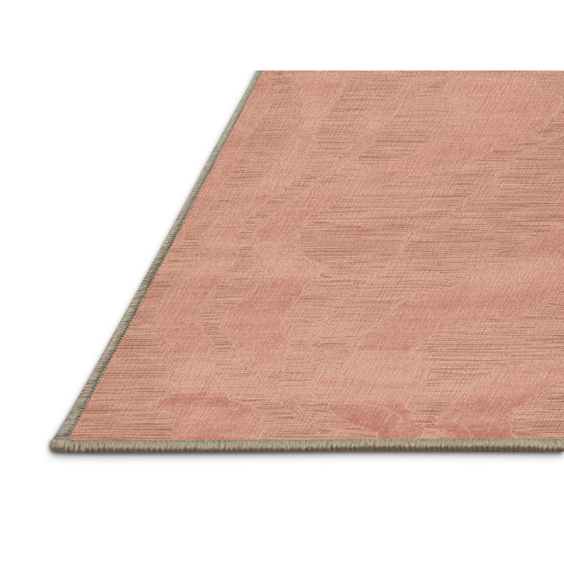 Machine Washable Abstract Brown Area Rug, Rectangle 2' x 3'