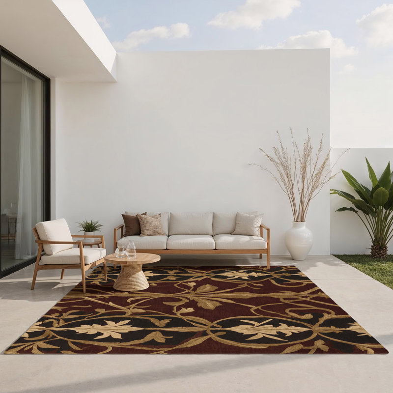 Tapis intérieur et extérieur Palatial Garden, Rectangle 5 pi x 7 pi