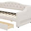 Upholstered Daybed With LED Belt And 2 Drawers-114217072