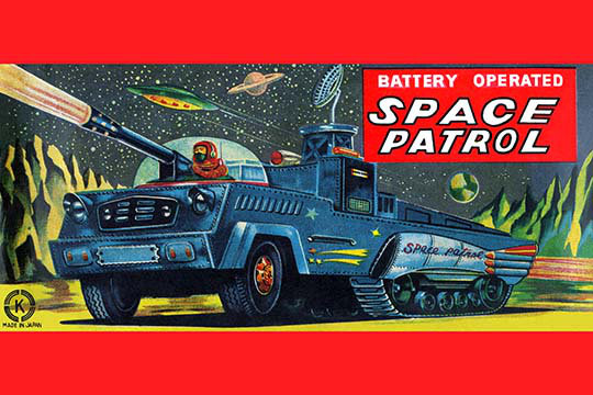 " Space Patrol ", 44" H x 66" W