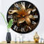 Horloge murale dorée-93383572