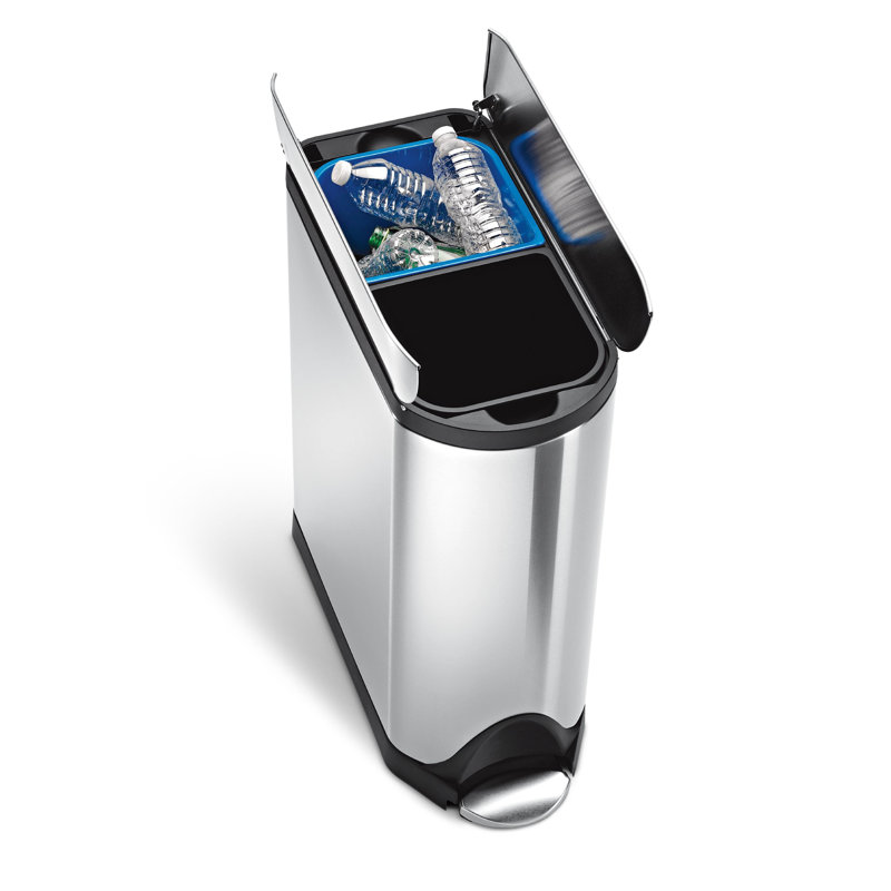 Simplehuman 40L (20/20) Butterfly Recycler, Brushed Stainless Steel