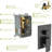 Shower System In Matte Black With Waterfall Tub Spout Feature - 12 Inch Ceiling Mount Square Rainfall Head, Handheld Shower, Valve, Easy Installation & Hygiene Maintenance Routines Mounted Attachment