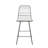 Nico Metal Outdoor 26.25 " H Patio Stool with Cushion-2124006006