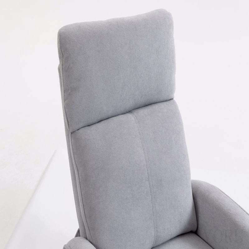 Fauteuil court en peluche, Light Gray