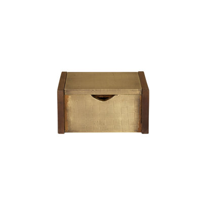 Dorsey Box - Small Aged Brass