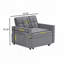 Fauteuil club en velours d'appoint convertible-970448772