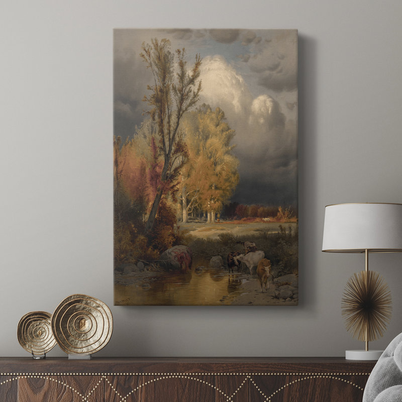 Paysage rétro CLXIX - galerie Cavas, H 18 po x l 12 po