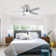 Stylish 42“/52” Flush Mount Ceiling Fan With LED Light, 5 Reversible Blades, Silent DC Motor And Remote Control