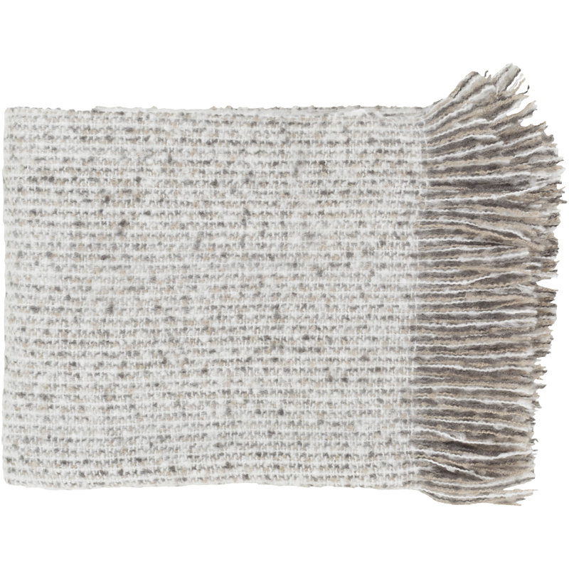 Jeté Luma, Taupe / blanc / gris anthracite