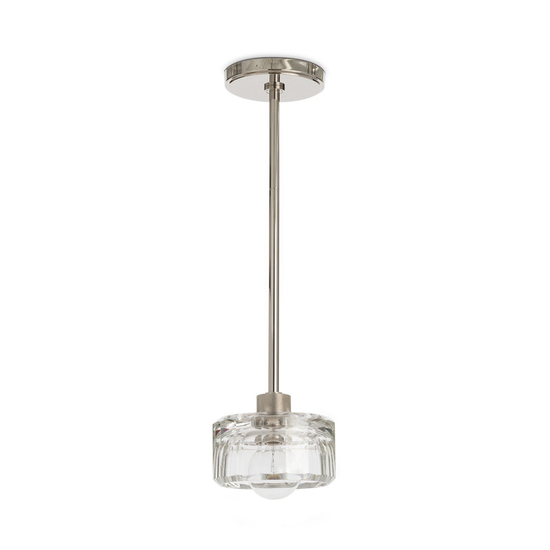 Luminaire suspendu en cristal Bijoux, Nickel poli