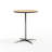 Marrel Round Wood Cocktail Table with Columns-11792481-92296669-92296668