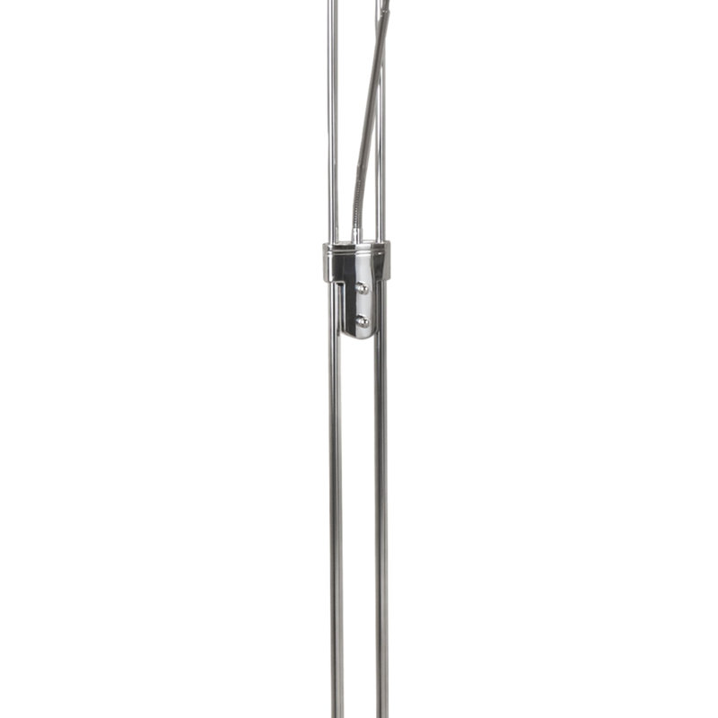 Vamyr 180 H cm Torchiere Floor Lamp, Chrome